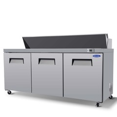 72″ Sandwich Prep Table Commercial Salad Food Refrigerator 3-Door ETL Certified