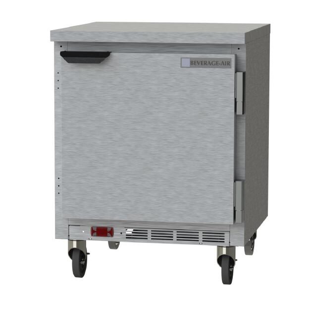 Beverage Air WTF27HC-FLT 27″ 1-Section Worktop Freezer w/ Solid Door, 2 Shelv…
