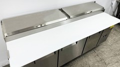 NSF 91″ Sandwich Prep Table 3 Door Pizza Cooler 12 Pan in Stainless Steel ETL