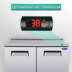 48″ Commercial Sandwich & Salad Prep Table Refrigerator 14Cu.Ft R290 Refrigerant