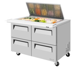 Turbo Air TST-48SD-18-D4-N-FL 48″ 4-Drawer Mega Top Sandwich and Salad Prep T…