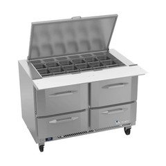 Victory VSPD48HC-18B-4 48″ Mega Top Refrigerated Sandwich/Salad Prep Table w/…