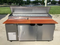 Sandwich Pizza Prep Table Beverage Air DP67HC 120V 1ph TESTED