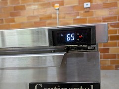 Continental Refrigerator SWF48 Worktop Freezer, Stainless, 2 Solid Doors