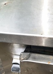48” used 2 Door Commercial Refrigerated Sandwich Prep Table Works need Repairs
