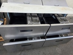 Delfield D4460N-30M 60″ 4 Drawer Mega Top Refrigerated Sandwich Prep Table 24pan