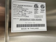 NEW OPEN BOX 2 Door 60″ Refrigerated Prep Table Stainless Cooler NSF Atosa #2226