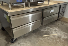 NAKS NK-CB72 Refrigerated Chef Base 72” 4 Drawer Stainless Commercial Equipment