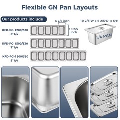 47″ Refrigerated Condiment Prep Station with 5 x 1/4 GN Pans 35-50°F for Salad