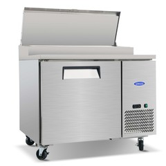 44″ Commercial Pizza Prep Table with a Built-in Refrigerator ETL Certified 11ft³