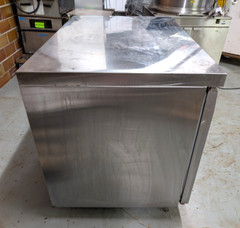 Continental Refrigerator SWF48 Worktop Freezer, Stainless, 2 Solid Doors