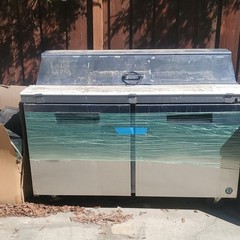 True Commercial Refrigerated Prep Table Stainless Steel 2 Door