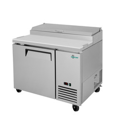 Commercial 48” Refrigerated Pizza Prep Table 1 Door Stainless Steel 12.8 cu.ft.