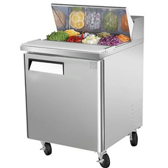 NSF 28″ W Single Door Mega Top Sandwich/Salad Prep Table Cooler 12 Pan