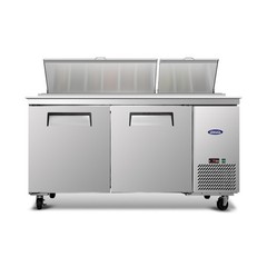 67″Commercial Pizza-Sandwich Prep Table Refrigerator with Auto Defrost