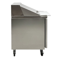 29″ W Refrigerated Single Door Mega Top Sandwich/Salad Prep Table Cooler 12 Pan