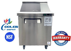 NEW 27″ Commercial Mega Prep Table Sandwich Salad Deli Refrigerator NSF ETL 110V