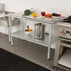 Adjustable Storage Heavy-Duty NSF Stainless Steel Table 24×60 for Home & Hotel