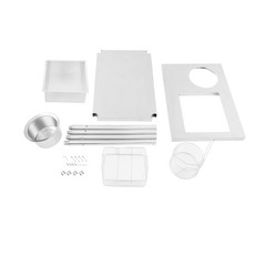 Commercial Breading Table Fried Chicken Station Prepare Workdesk Stainless Steel