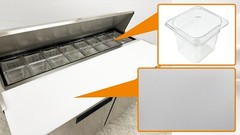 NEW 60″ Commercial Refrigerator Prep Table Sandwich Salad Pizza NSF ETL