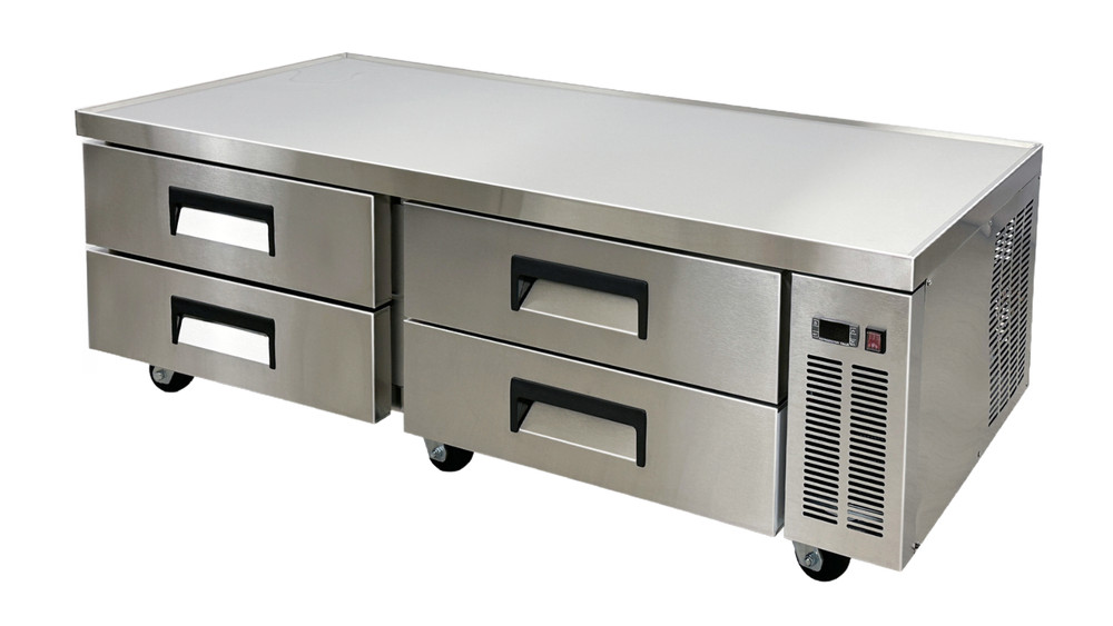 NSF 72″ Commercial Refrigerated Chefs Base With 4 Drawers Prep Fridge 47 Cu. Ft.