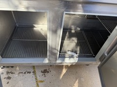 Commercial Stainless Steel Refrigerated Prep Table 3 Doors Standard Top