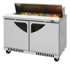 Turbo Air TST-48SD-FB-N 48″ 11.1 Cubic Foot 12 Pan Sandwich Salad Prep Table
