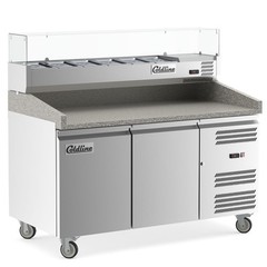 Coldline 60″ Refrigerated Pizza Prep Table Dough Retarder w/ Topping Rail | NSF