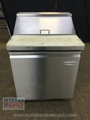 Sev-Ware SP29-8-HC 29” One Door Sandwich Prep Table With Casters