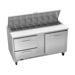Victory VSPD60HC-16-2 60″ 1 Door 2 Drawers Refrigerated Sandwich / Salad Prep…