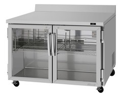 Turbo Air PWR-48-G-N 48″ 2-Section Worktop Refrigerator w/ 2 Doors, 12.2 cu. ft.
