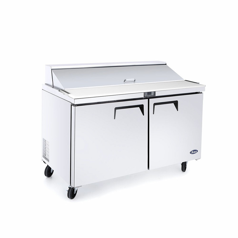 NEW 2 Door 48″ Refrigerated Prep Table Stainless Steel NSF Atosa MSF8302GR #2225