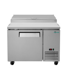 Commercial 48” Refrigerated Pizza Prep Table 1 Door Stainless Steel 12.8 cu.ft.