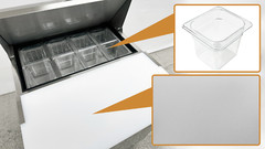 29″ Single Door Refrigerated Food Prep Table 12 Pan Cooler Work Table