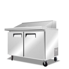 Oliver 48” Commercial Salad Mega Top Prep Refrigerator Cooler Table SP18M