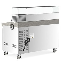 Coldline 60″ Refrigerated Pizza Prep Table Dough Retarder w/ Topping Rail | NSF