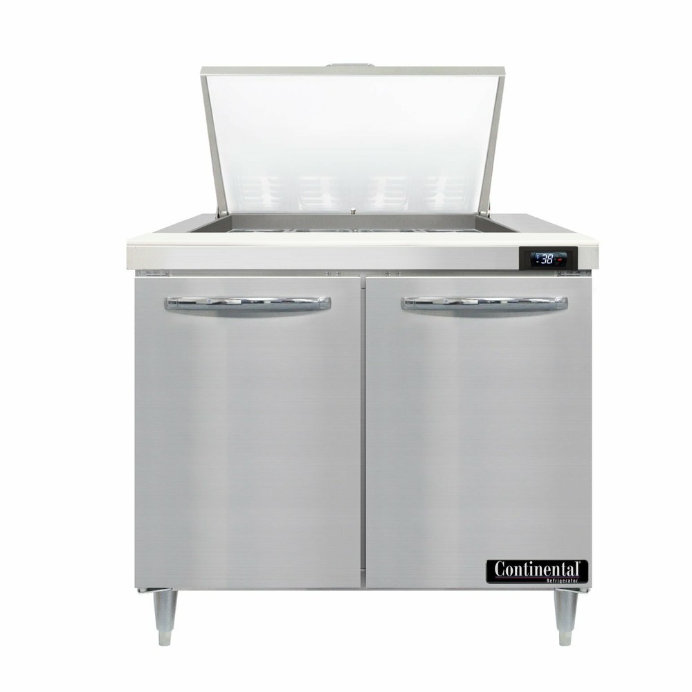 Continental Refrigerator D36N12M 36″ Mighty Top Refrigerated Sandwich Prep Ta…