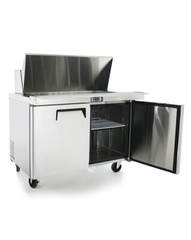 NEW 2 Door 48″ Refrigerated Mega Top Prep Table Cooler NSF Atosa MSF8306GR #1229