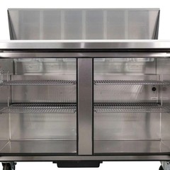 New 48” True TSSU-48-12-HC 2 Door Sandwich Salad Refrigerated Base Prep Table