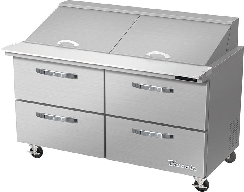 Blue air BLMT60-D4-HC Mega Top Four Drawer 60″ Refrigerated Sandwich Prep Table