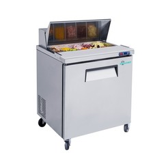 Commercial 28” Refrigerated Salad Sandwich Prep Table Single Door 7.4 cu.ft.