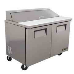 New 48” True TSSU-48-12-HC 2 Door Sandwich Salad Refrigerated Base Prep Table