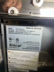 Used Turbo Air TST-60SD-D4-N 60″ 4 Drawer Refrigerated Sandwich Prep Table 120V
