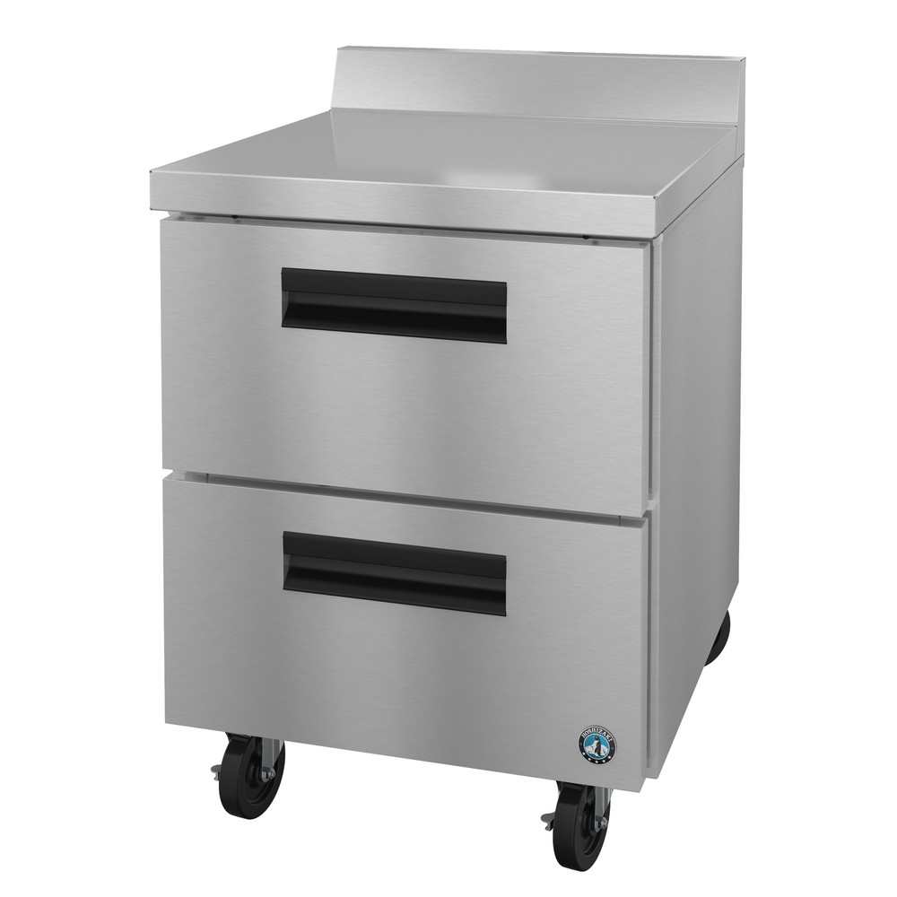 Hoshizaki WR27B-D2 27″ 1-Section Worktop Refrigerator w/ 2 Drawers, 7.21 cu. ft.