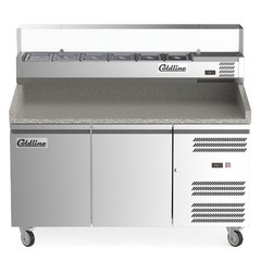 Coldline 60″ Refrigerated Pizza Prep Table Dough Retarder w/ Topping Rail | NSF