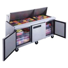 Commercial Stainless Steel 72″ Mega Top 3 Door Sandwich Prep Table Refrigerator