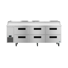 Hoshizaki PR93B-D6 93″ Steelheart Pizza Prep Table w/ Refrigerated Base, 115v