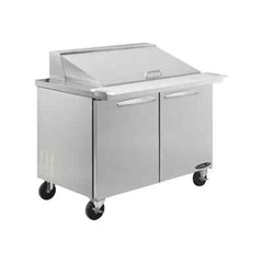 Kool-It KSTM-36-2 36″ Mega Top Sandwich / Salad Prep Table w/ 2 Doors, 15 Pans