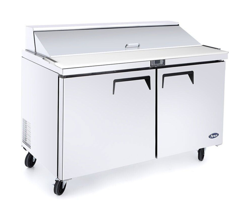 Atosa MSF8302GR 48″ Two Section Salad Sandwich Prep Table Refrigerator