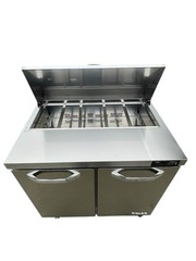Blue Air BLPT36-HC 36″ Refrigerated Sandwich Prep Table with Two Swing Doors NEW